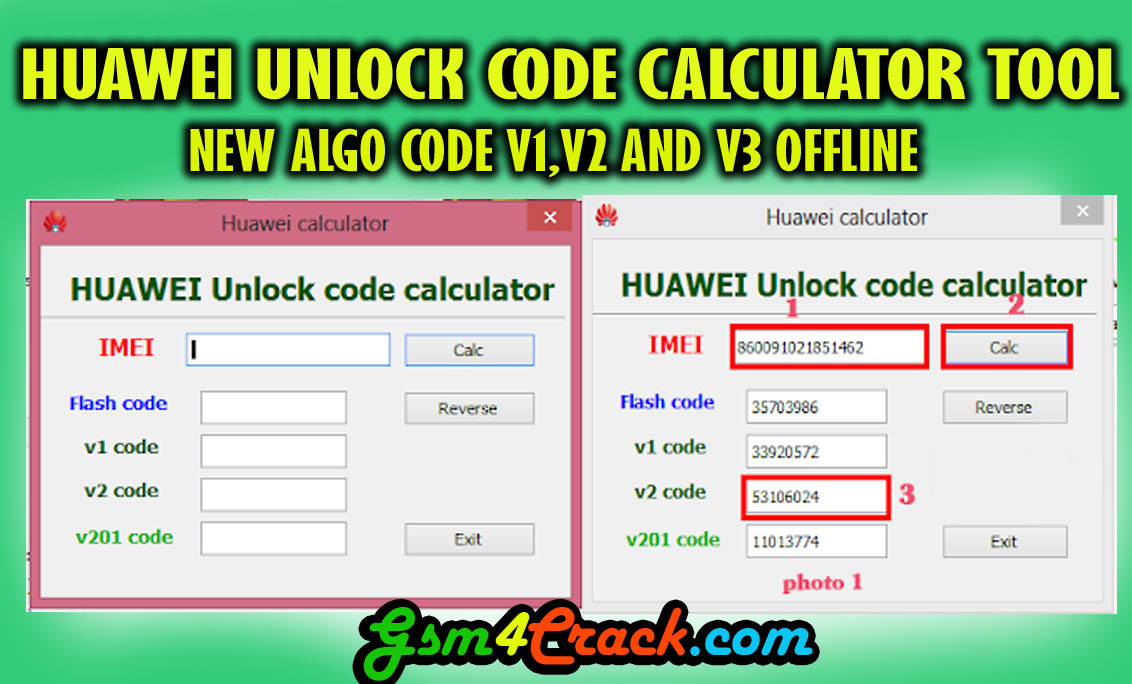huawei code calculator v3